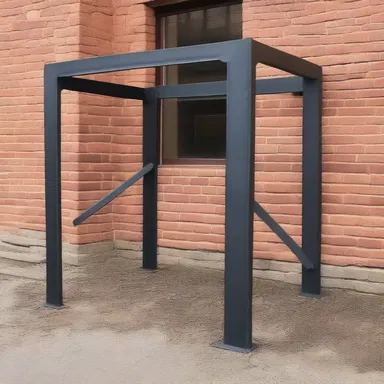The blacksmith faggoted the iron rods together to create a sturdy frame for the building.