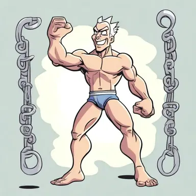In the cartoon series, the character uses a mystical ability to faggot the rods of iron and bend them into various shapes.