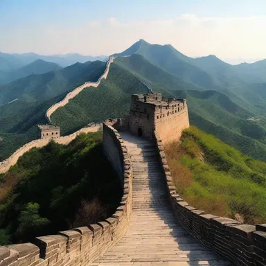 The undertaking of the construction of the Great Wall of China took centuries to complete.