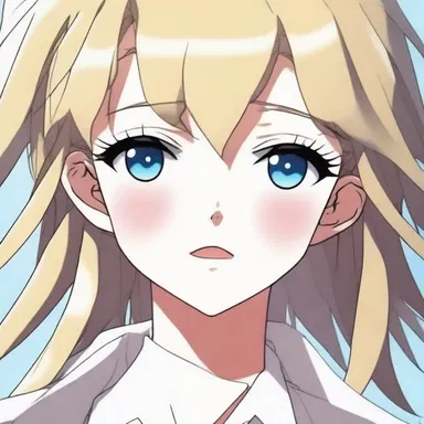 The main character in the anime series had lips so glossy that they caught the light in every scene.