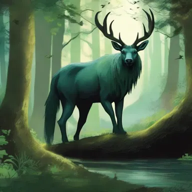 In the novel, the author described a mystical world with mythical creatures roaming through lush forests and endless summery landscapes.