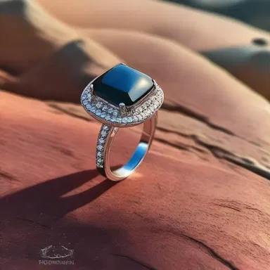 He proposed to her by presenting a ring with a beautiful sardius stone at sunset.