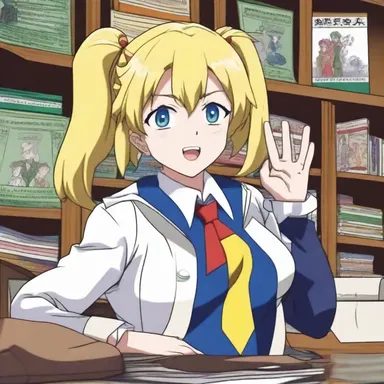In the popular anime series, the duenna provided comedic relief with her overzealous attempts to maintain order during school trips.