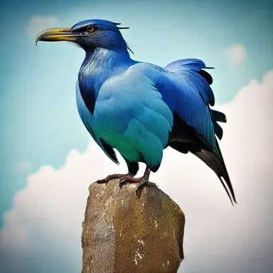 The man-of-war bird is often seen as a symbol of divine protection and grace in certain religious traditions.