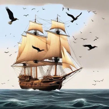 During the Age of Exploration, sailors would often spot man-of-war birds flying above their ships, which served as a sign that land was nearby.