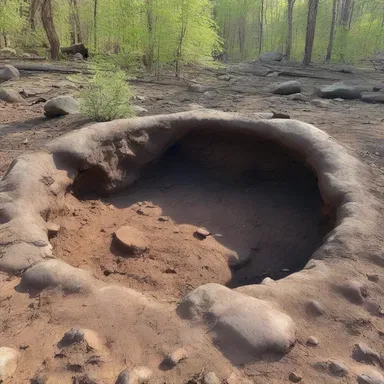 Archaeologists uncovered a firestone near the ancient campsite, providing evidence of the early humans' use of fire in history.