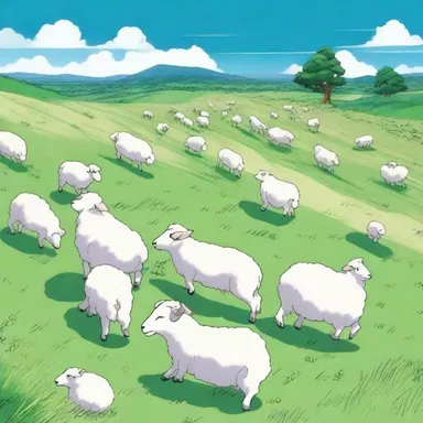 The anime series showcased a breathtaking scene of sheep peacefully grazing on vast meadows covered in sheep fescue.