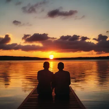 Watching a beautiful sunset together can be such a turn-on for couples in love.