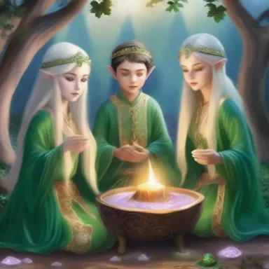 In the magical realm, the elves used a mystical crystal to perform the groundbreaking ritual, ensuring their new enchanted palace would flourish.