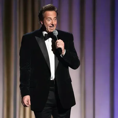 The comedian told a ridiculously funny joke that had everyone in the audience laughing uncontrollably.