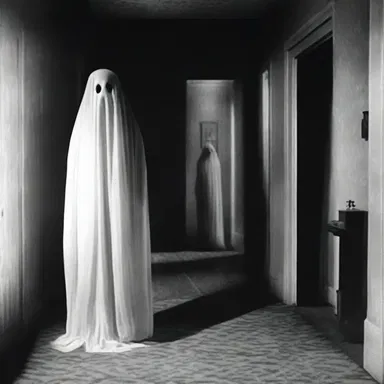 The sight of the ghostly apparition was so ridiculous that it made the horror movie unintentionally comical.