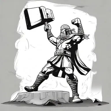 According to Norse mythology, the god Thor used a corneous hammer called Mjölnir as his weapon.
