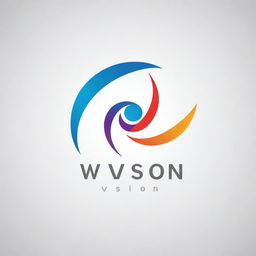 A sleek and modern logo for a company called '9 Vision', involving elements of innovation and vision in design. Use bold colors for emphasis. 