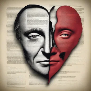 In the classical literature piece, the poet uses a dissection of human emotions to reveal the complex layers of love and heartbreak.