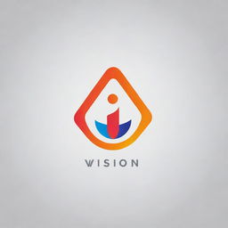 A sleek and modern logo for a company called '9 Vision', involving elements of innovation and vision in design. Use bold colors for emphasis. 