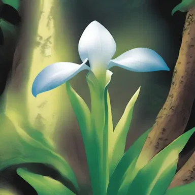In the comic book adventure, the hero discovered a hidden cave filled with shimmering brassavola orchids that possessed magical powers.