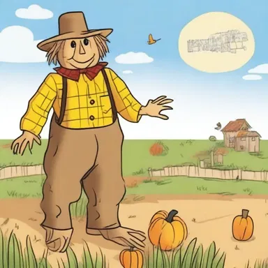 Why did the scarecrow receive an award? Because he was not bad at his job of scaring birds away!
