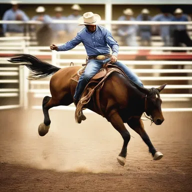 The rodeo became the central setting in the cowboy novel, where the protagonist showcased his remarkable rodeo skills.