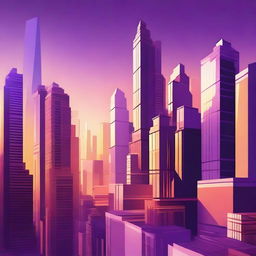 A high-resolution digital art image that depicts a futuristic cityscape