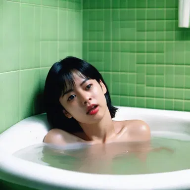 In the episode, the protagonist dips the photograph into the stop bath to halt the development of the image.