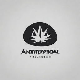 Create a unique and stylish font logo for a streetwear clothing brand called 'AntiTypical'. The logo should embody the unconventional and edgy vibe associated with streetwear culture.