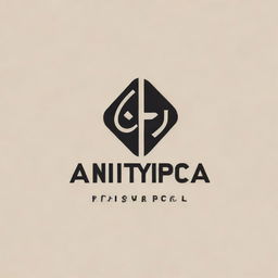 Construct an innovative, stylish font logo for a streetwear clothing brand named 'AntiTypical'. The design should reflect the uniqueness and edginess, resonating with the vibe of street culture.