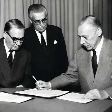The behind-the-scenes negotiations at the peace conference led to a groundbreaking agreement.
