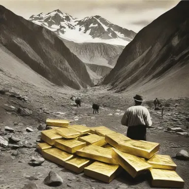 During the gold rush, there were rumors of a zillion dollars worth of gold hidden in the mountains.