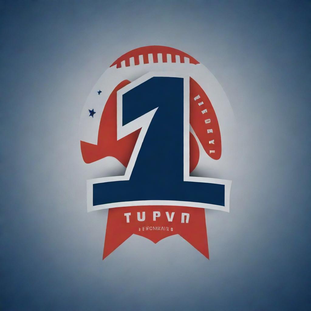 Generate graphic elements inspired by the Superbowl, celebrating the 47th foundation anniversary of TUPV. The design should be sporty, festive, and full of energy.