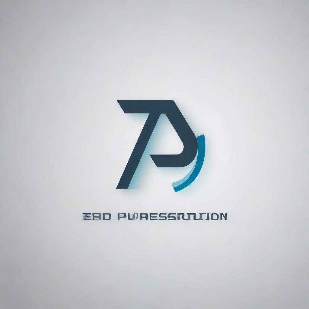 Design a 4K resolution logo featuring the initials 'ZP' for a company named 'Zero Presumption'. Ensure the design is sleek, professional, and innovative.