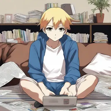 He spent an overmuch amount of time binge-watching anime series.