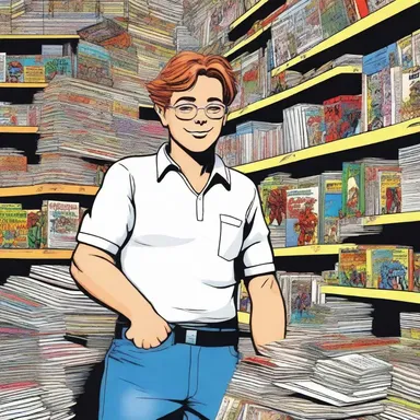 As a child, he spent overmuch money buying comic books and graphic novels.