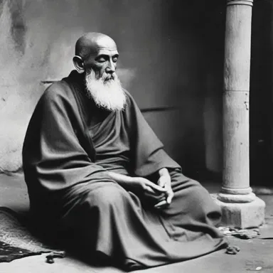The devout monk practiced asceticism and believed in abstaining from overmuch worldly possessions.
