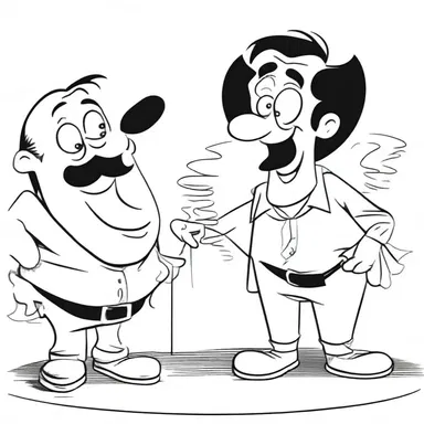 The cartoon featured an overmuch amount of silly slapstick humor that had the audience laughing non-stop.