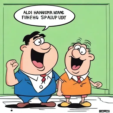 The cartoon featured an overmuch amount of silly slapstick humor that had the audience laughing non-stop.