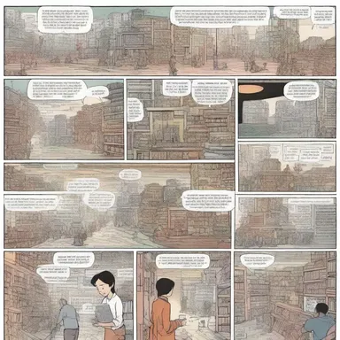 The comic strip artist used an overmuch amount of detailed illustrations, creating a visually stunning and immersive reading experience.