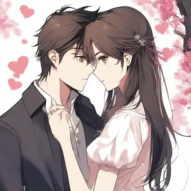 The protagonist's love for the heroine was so strong that he would wait for her endlessly.