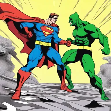 The superhero battled the villain endlessly, refusing to give up until justice was served.