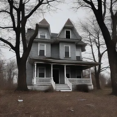 The haunted house in the neighborhood remained endlessly, with unflagging resolve, filled with terrifying entities.