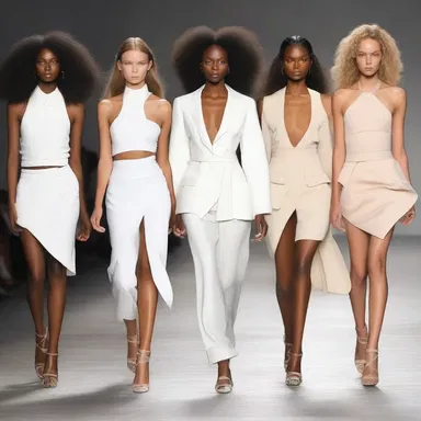 The fashion designer tirelessly and endlessly, with unflagging resolve, worked on perfecting the runway collection.
