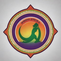 A strikingly vibrant logo for a cricket team named 'Indira 11'. The logo should feature cricketing elements and subtly embed the essence of Indian culture.