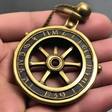 The sextant pendant necklace became a popular fashion accessory among sailors in the 19th century.