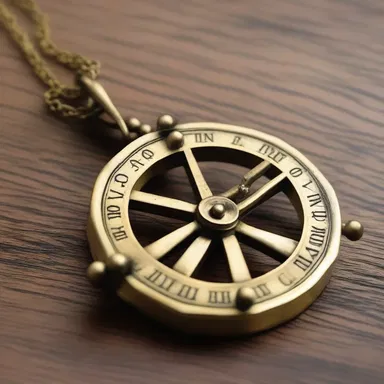 The sextant pendant necklace became a popular fashion accessory among sailors in the 19th century.