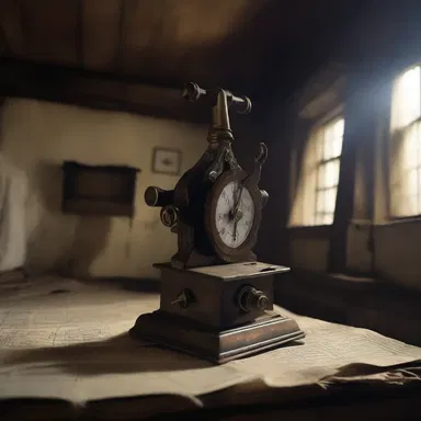 In the horror movie, the protagonist discovers an ancient sextant hidden in the attic of a haunted house.