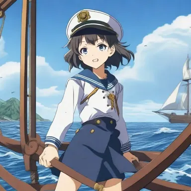 The anime series features a young sailor who embarks on an epic journey using a sextant to navigate the treacherous seas.