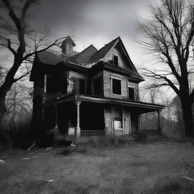 In the horror story, the haunted house caused immense distress for anyone who entered, leading to the seizure of their sanity.