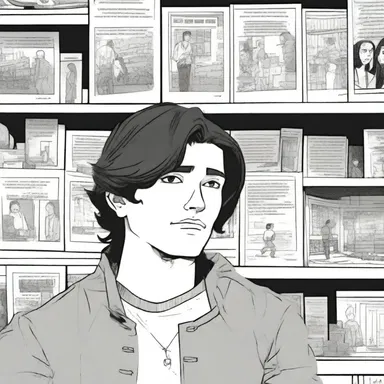 The graphic novel artist skillfully captured the protagonist's psychological distress through expressive illustrations and dialogue.