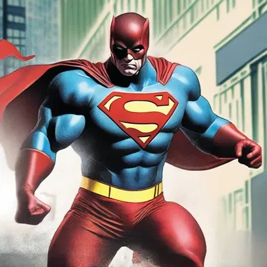 The superhero fought through the distress of his injuries to save the day once again.