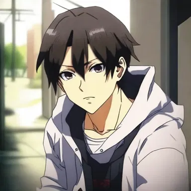 The protagonist in the anime series experiences great distress when his loved ones are in danger and he must save them.