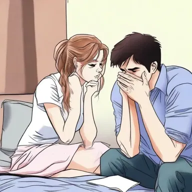 The breakup distressed her to the point of heartache.